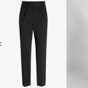 High Waisted Supersoft Double Knit Pull-On Ankle Pant - Navy Blue